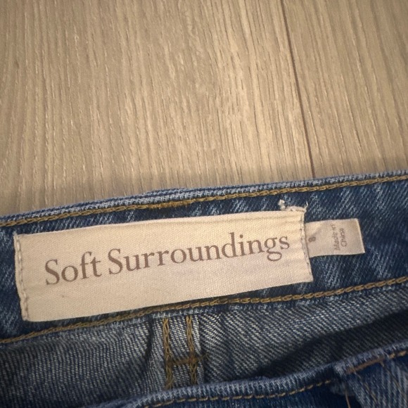 Women 8 Soft Surroundings 2EM06 The Ultimate Denim Vintage Girlfriend Jeans Pant - Picture 3 of 5